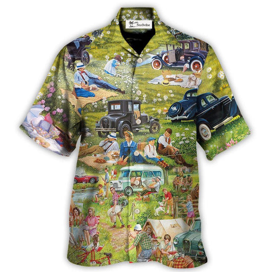 Camping It's Picnic Time So Funny - Hawaiian Shirt 