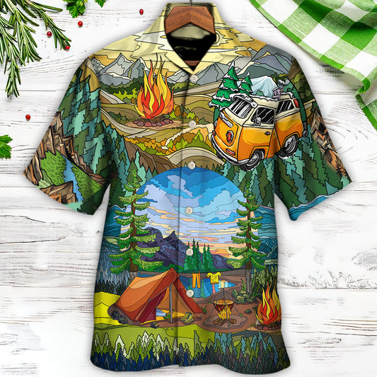 Camping Life Is Best Art - Hawaiian Shirt 