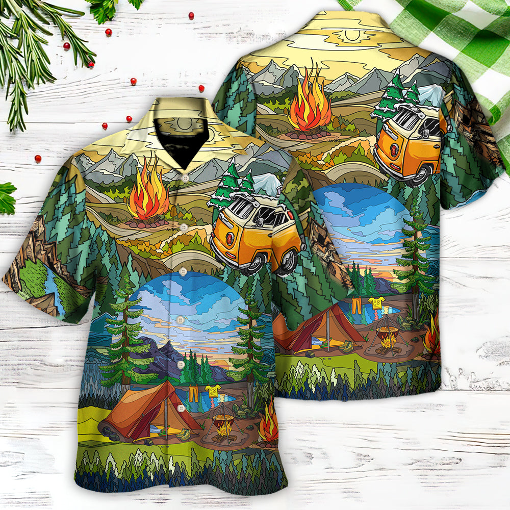 Camping Life Is Best Art - Hawaiian Shirt 