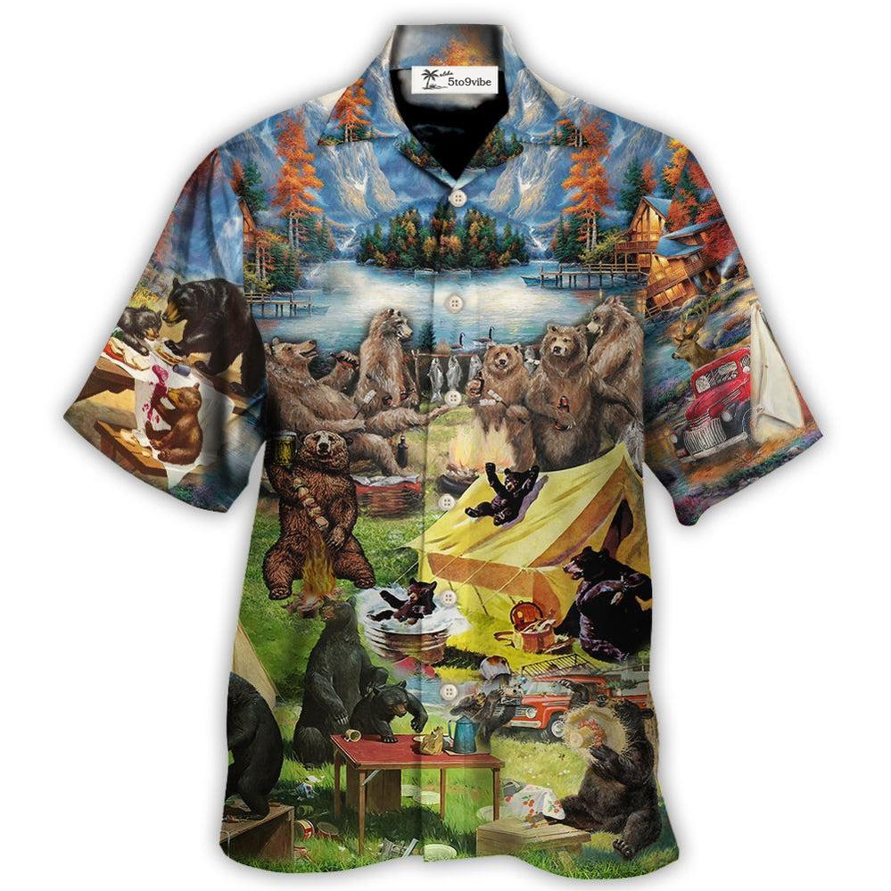 Camping Worst Case Scenario Bears Eat - Hawaiian Shirt 