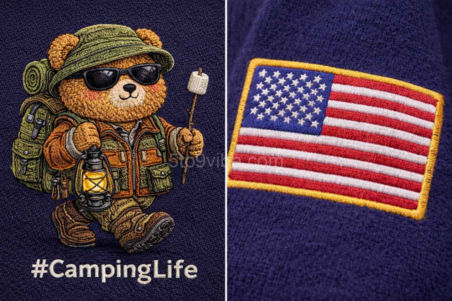 Firefighter Life Embroidered Quarter Zip Sweatshirt, Funny Firefighter Life Bear Pullover, Men's Casual Zip Up Jacket, Gift for Firefighter Life Lover Dad
