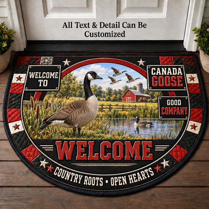 Canada Goose Personalized Half Round Mat | 5To9Vibe