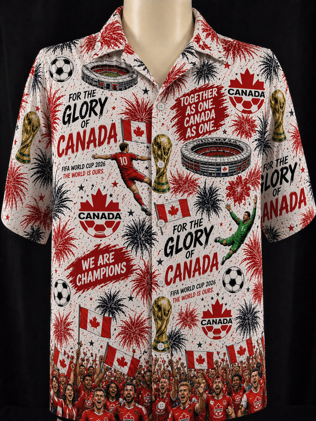 All Teams World Cup Champion Football Soccer Unisex Button-Up Hawaiian Shirt For Men & Women-Hawaiian Shirt-5TO9VIBE