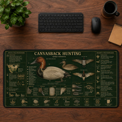 Canvasback Hunting Desk Mat Mouse Pad | 5To9Vibe