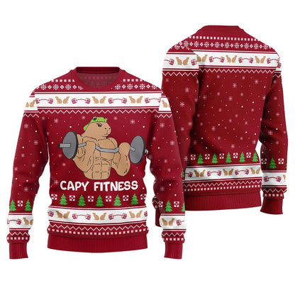 Capy Fitness Funny Ugly Christmas Sweater