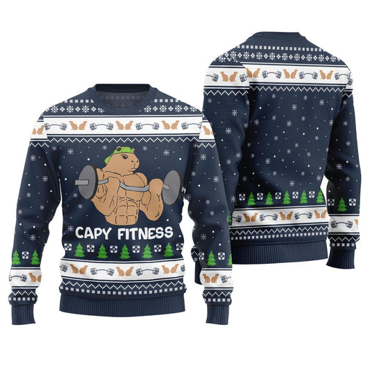 Capy Fitness Funny Ugly Christmas Sweater