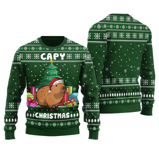 Capybara Funny Christmas Sweater