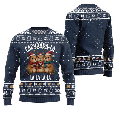 Capybara La La La Funny Xmas Sweater