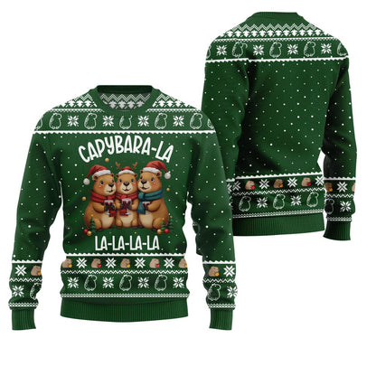 Capybara La La La Funny Xmas Sweater