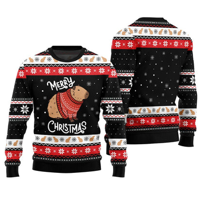Capybara Merry Christmas Ugly Sweater