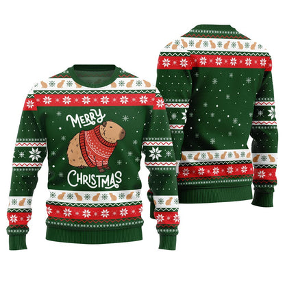 Capybara Merry Christmas Ugly Sweater