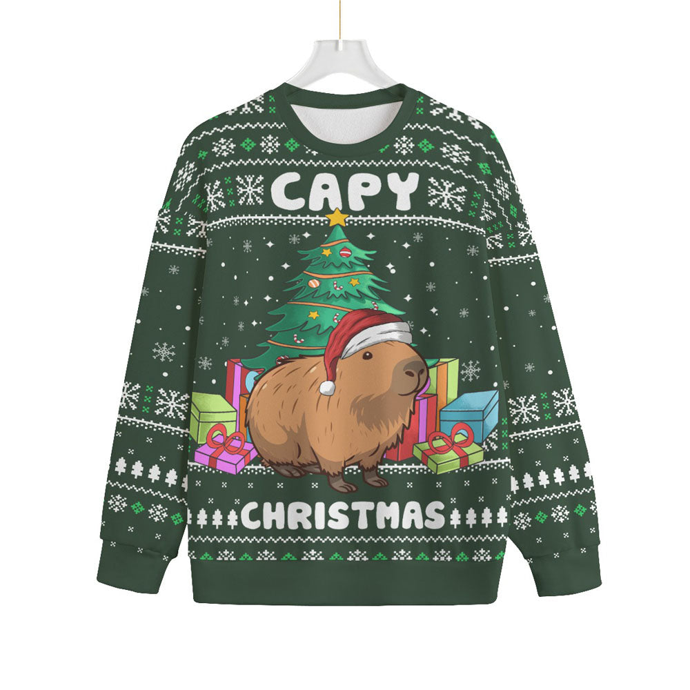Capybara Women's Oversized Ugly Christmas Sweater