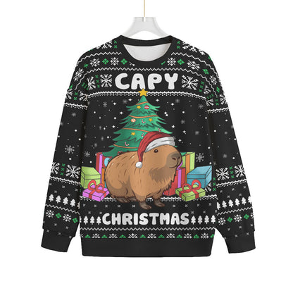 Capybara Women's Oversized Ugly Christmas Sweater