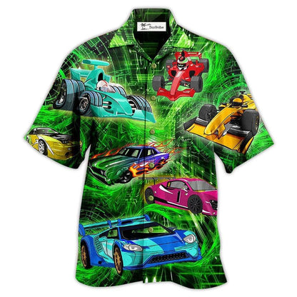 Hawaiian Shirt / Adults / S Car Color Love Green - Hawaiian Shirt 