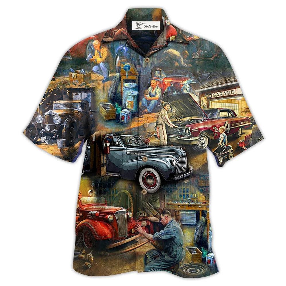 Hawaiian Shirt / Adults / S Car Fix Life Vintage - Hawaiian Shirt 