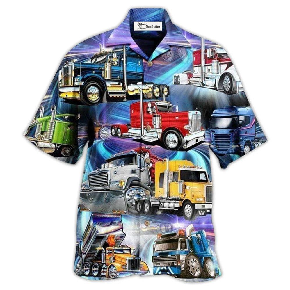 Hawaiian Shirt / Adults / S Truck Life Purple Style - Hawaiian Shirt 