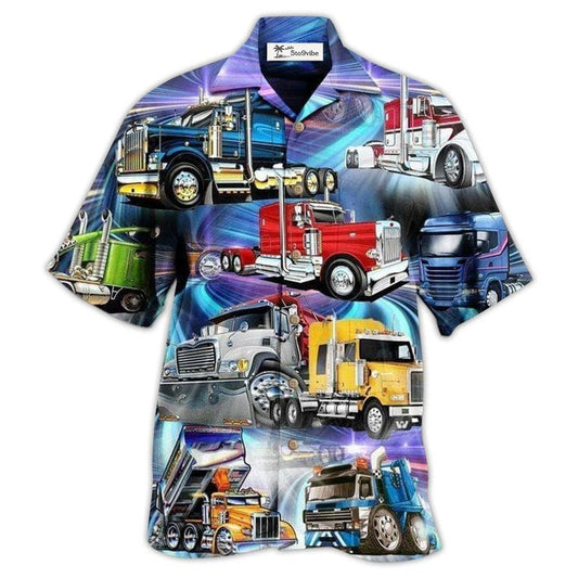Hawaiian Shirt / Adults / S Truck Life Purple Style - Hawaiian Shirt 