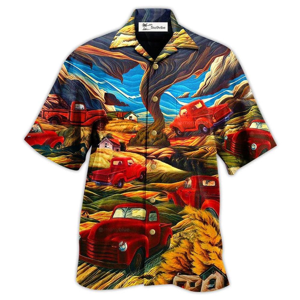 Hawaiian Shirt / Adults / S Car Love Red Mountain - Hawaiian Shirt 
