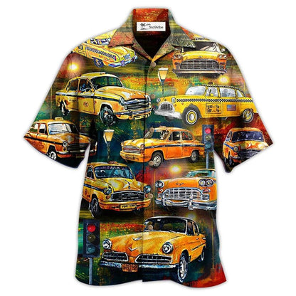 Hawaiian Shirt / Adults / S Car Yellow Vintage Style - Hawaiian Shirt 