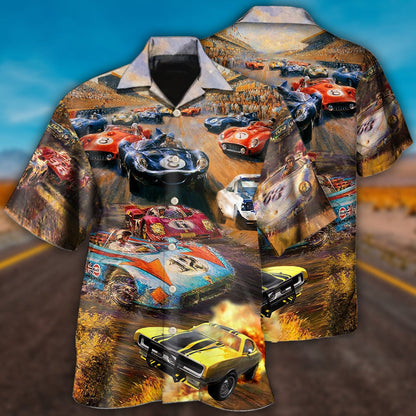 Car Racing Fast Style - Hawaiian Shirt 