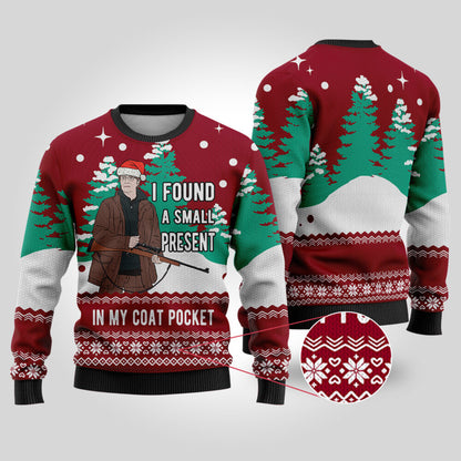 Cardinal Red Lucas The Hunt Funny Ugly Christmas Sweater - Funny Ugly Christmas Sweater