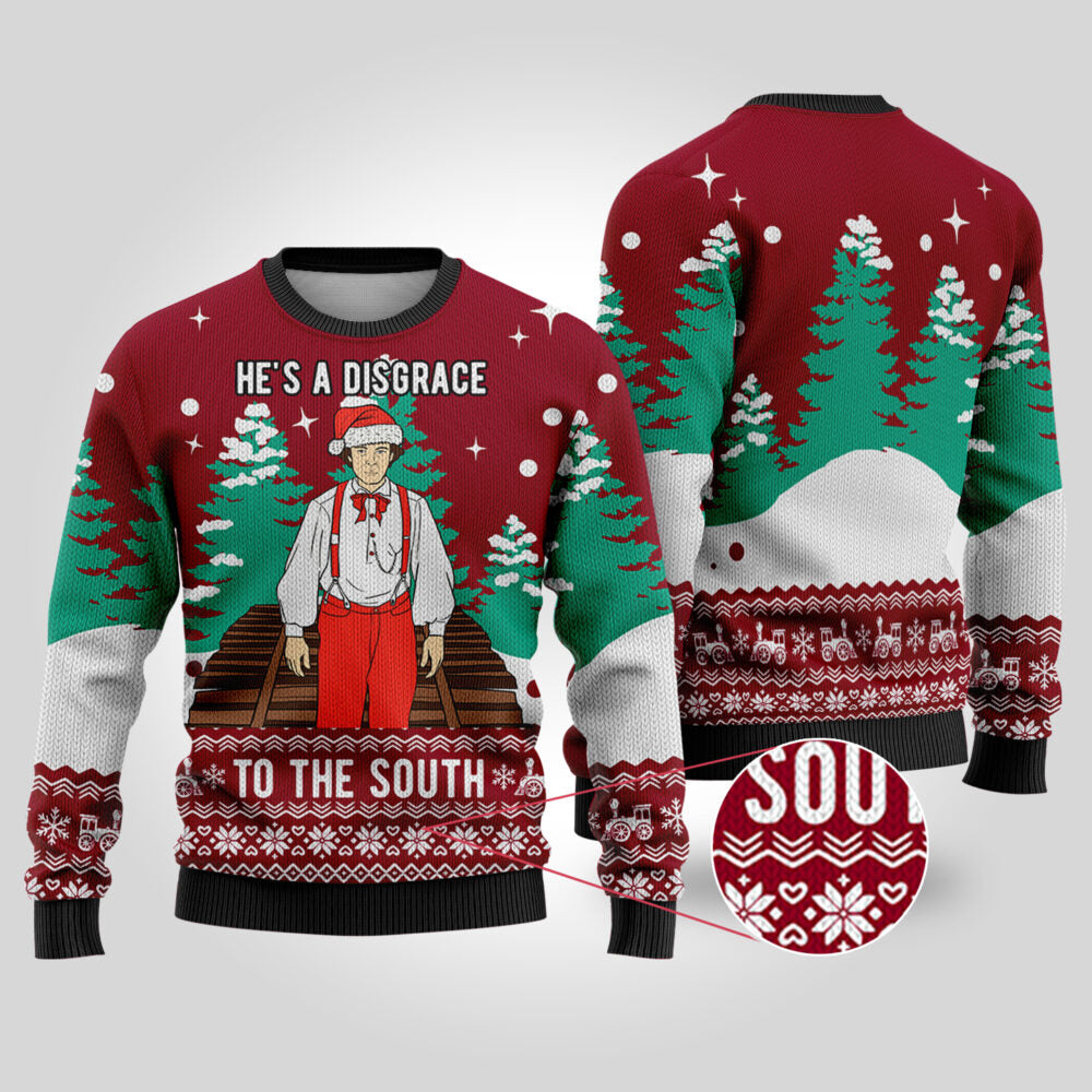 Cardinal Red Santa The General Ugly Christmas Sweater