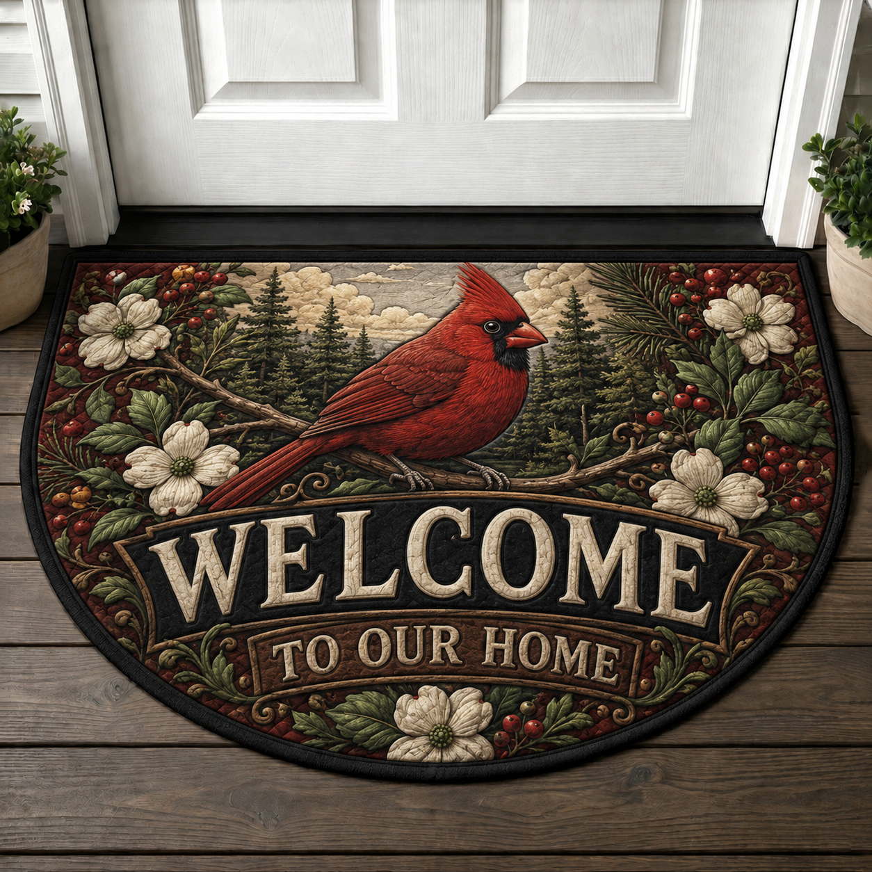 Buffalo Welcome Mat – Wild and Free Rustic Nature Doormat - 5to9vibe
