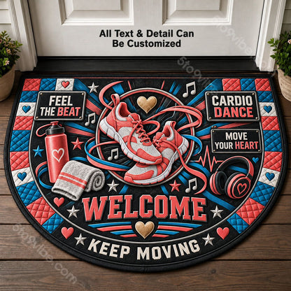 Cardio Dance Personalized Half Round Mat | 5To9Vibe