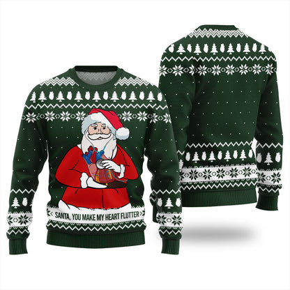 Cardiologist Ugly Christmas Sweater You Make My Heart Flutter
