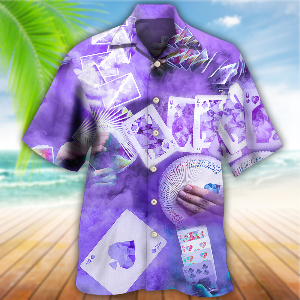 Gambling Purple Style - Hawaiian Shirt 