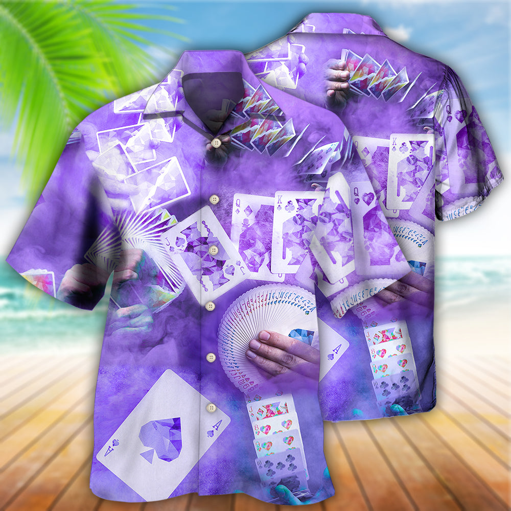 Gambling Purple Style - Hawaiian Shirt 