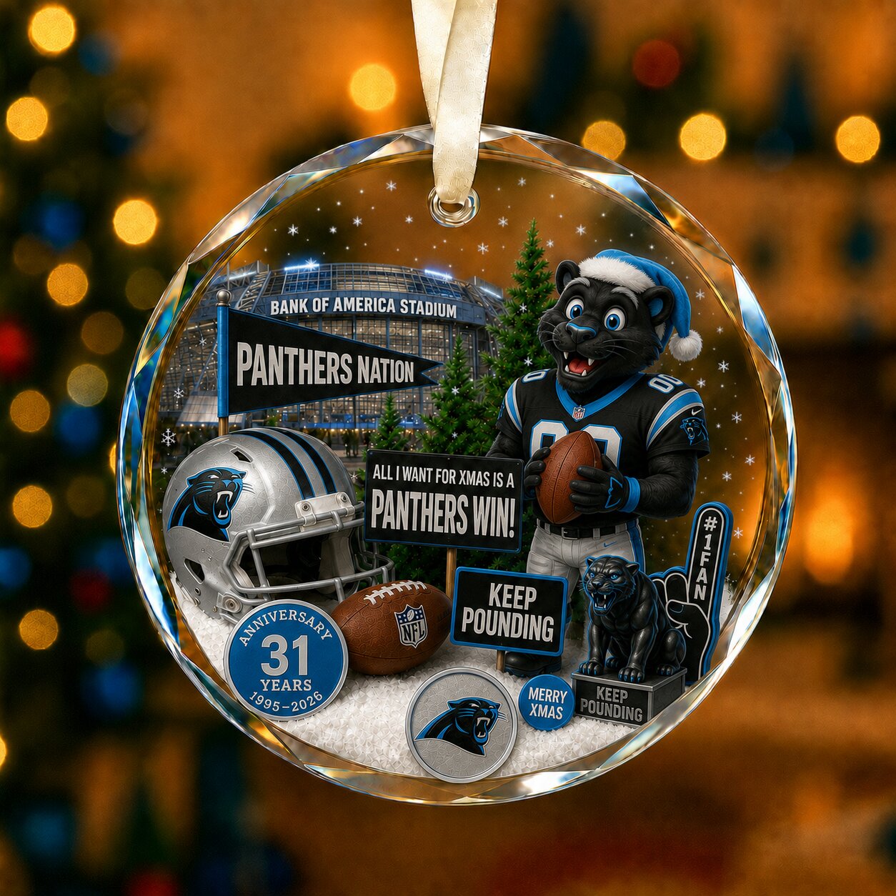 All Football Teams Christmas Glass Ornament With Gift Box Trending - 5to9vibe