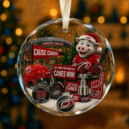 All Hockey Teams Christmas Glass Ornament With Gift Box Trending - 5to9vibe