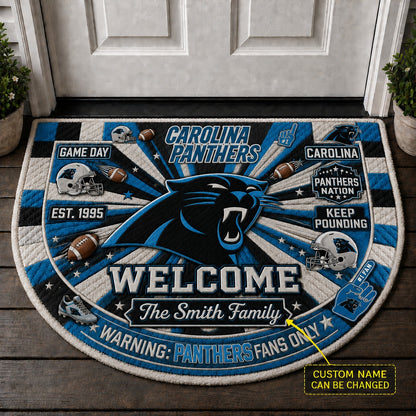 Official-Inspired Football Fan Custom Premium Welcome Mat – Personalized Doormat