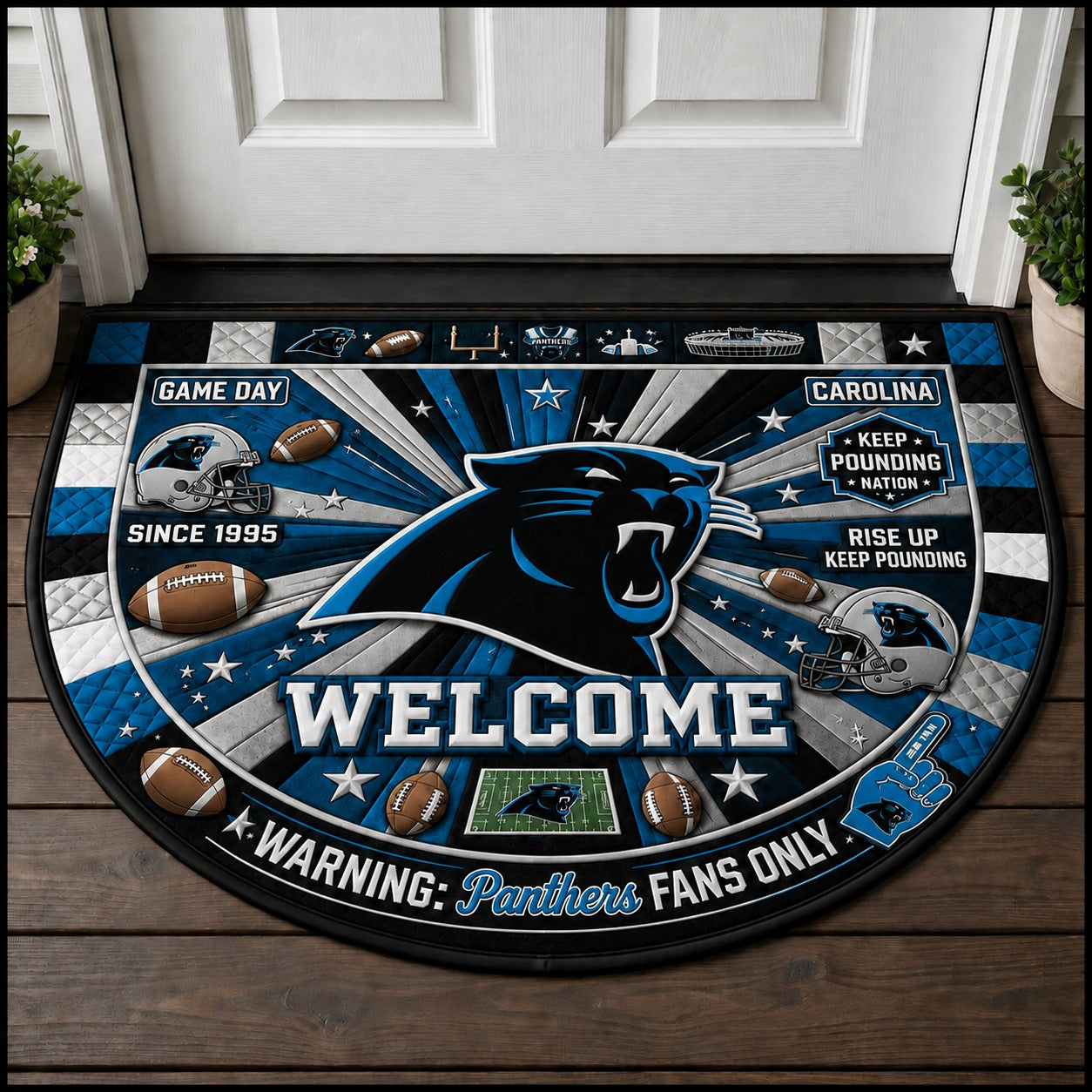 Football All Teams Custom Premium Welcome Mat – Personalized Doormat