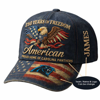 250th Anniversary USA Hat Vintage Eagle 250 Year American Anniversary Patriotic Unisex Baseball Cap