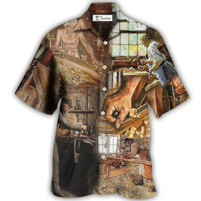 Hawaiian Shirt / Adults / S Carpenter Busy Work - Hawaiian Shirt 