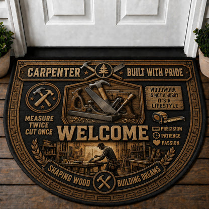 US Military Pride Quilted Print Premium Welcome Mat – Personalized Doormat