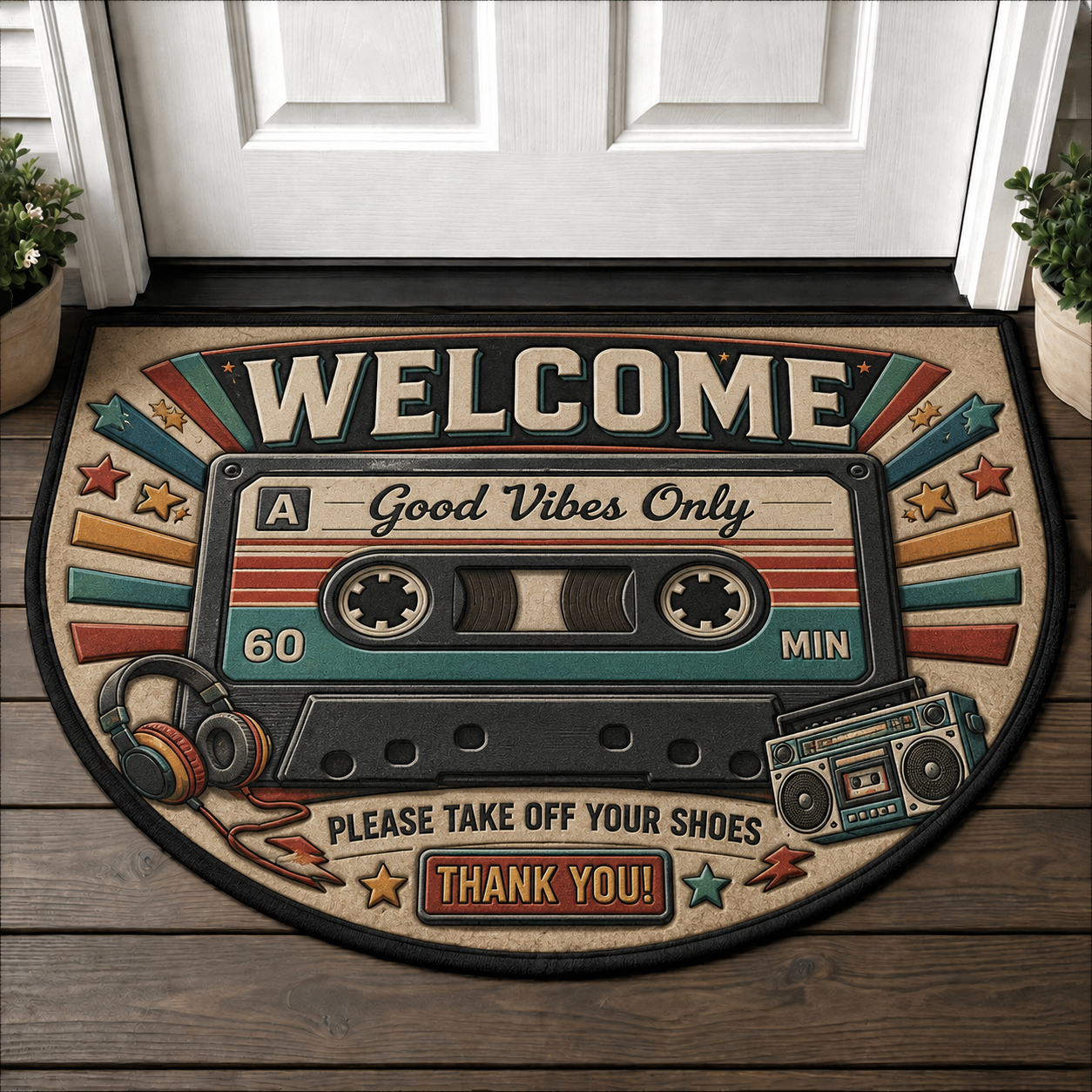 Classic Diner Welcome Mat - Retro 50s Style Kitchen Doormat - 5to9vibe