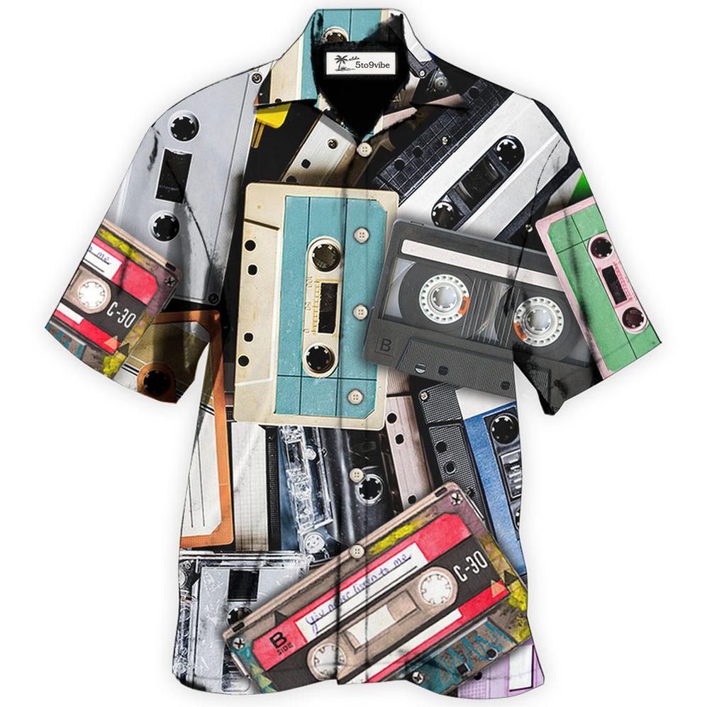 Hawaiian Shirt / Adults / S Cassette Music Lover - Hawaiian Shirt 