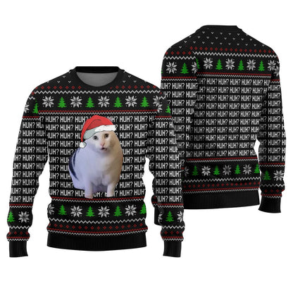 Cat Meme Freak In The Sheet Ugly Christmas Sweater