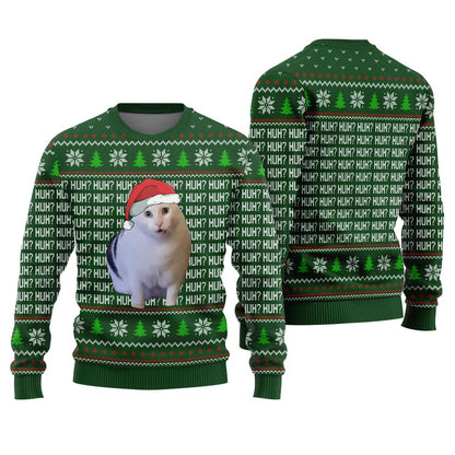 Cat Meme Freak In The Sheet Ugly Christmas Sweater