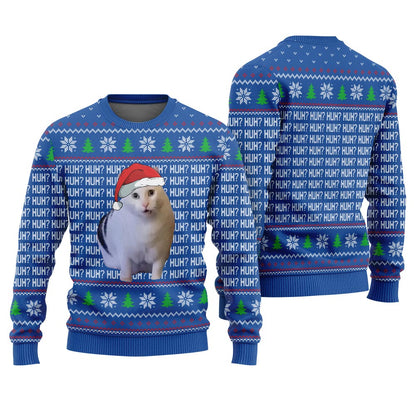 Cat Meme Freak In The Sheet Ugly Christmas Sweater