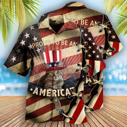 Cat America Proud To Be Beautiful - Hawaiian Shirt 