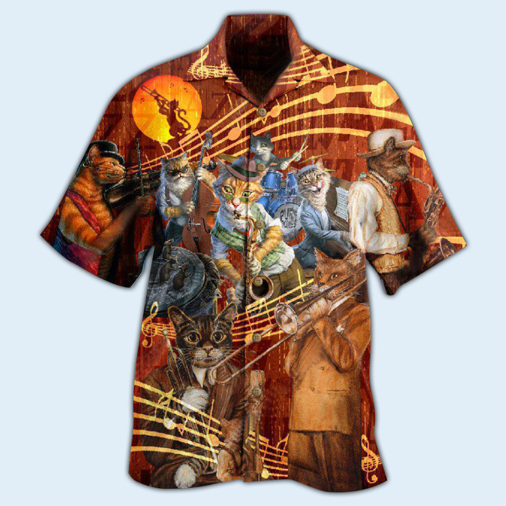 Cat To Be A Jazz - Hawaiian Shirt 