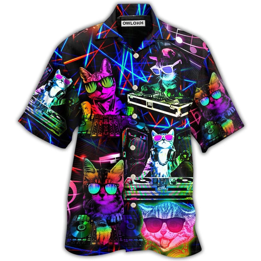 Hawaiian Shirt / Adults / S Cat DJ Cool Life - Hawaiian Shirt 