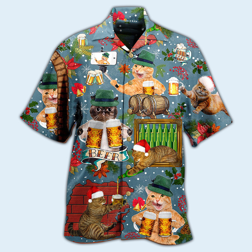 Beer Don't Let Your Cat Drink Beer - Hawaiian Shirt 