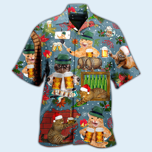 Beer Don't Let Your Cat Drink Beer - Hawaiian Shirt 