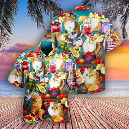 Cat Fresh Your Day With Smoothies - Hawaiian Shirt 
