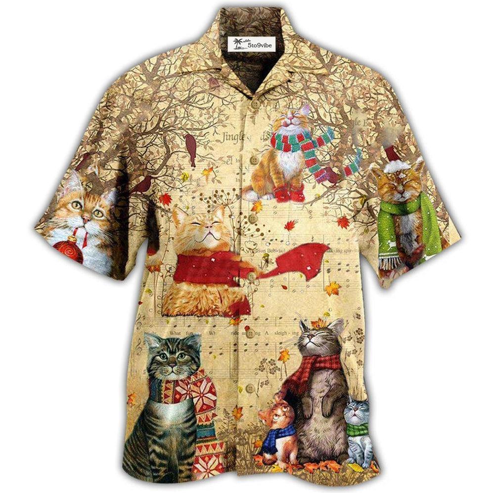 Hawaiian Shirt / Adults / S Cat In The Melody Of Life - Hawaiian Shirt 